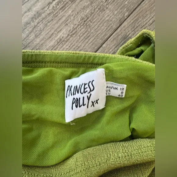 PRINCESS POLLY harriette Olive Green Maxi Skirt🤍