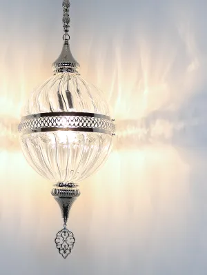 Pyrex Blown Glass Pendant Lamp