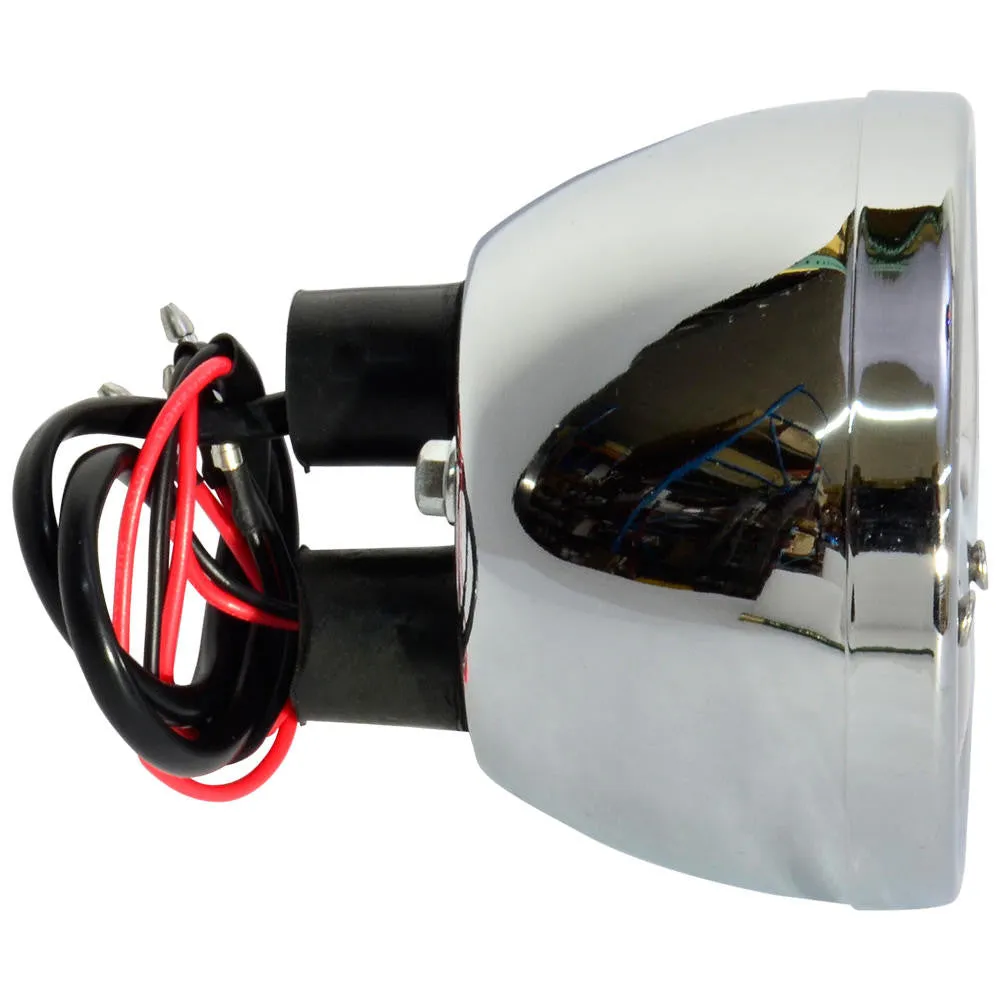 "Fuck You" Duo Lamp Model A Motorcycle Tail Light - Chrome