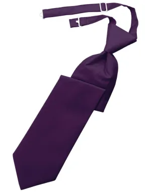 Raisin Solid Twill Kids Necktie