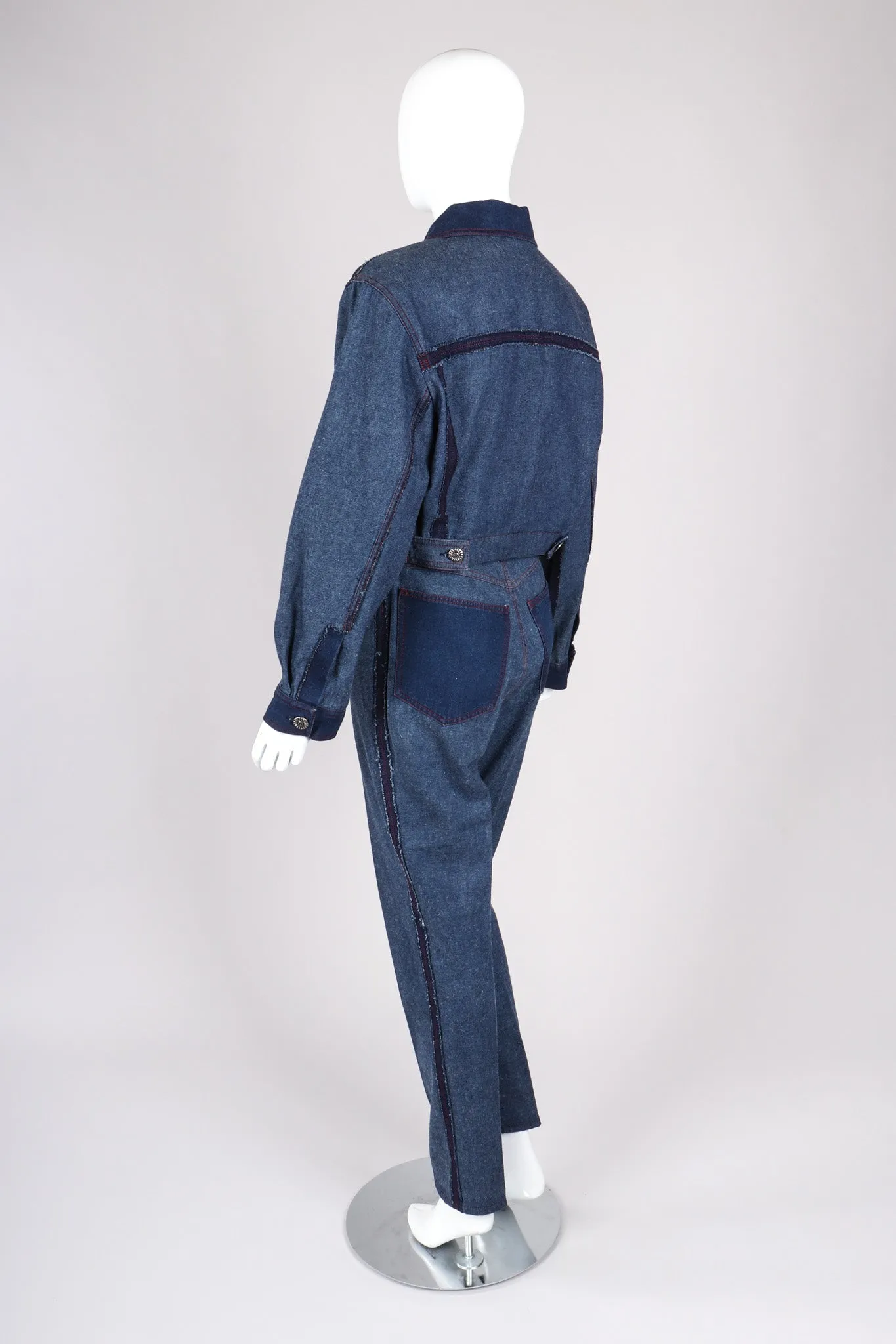 Reverse Denim Jacket & Pant Set