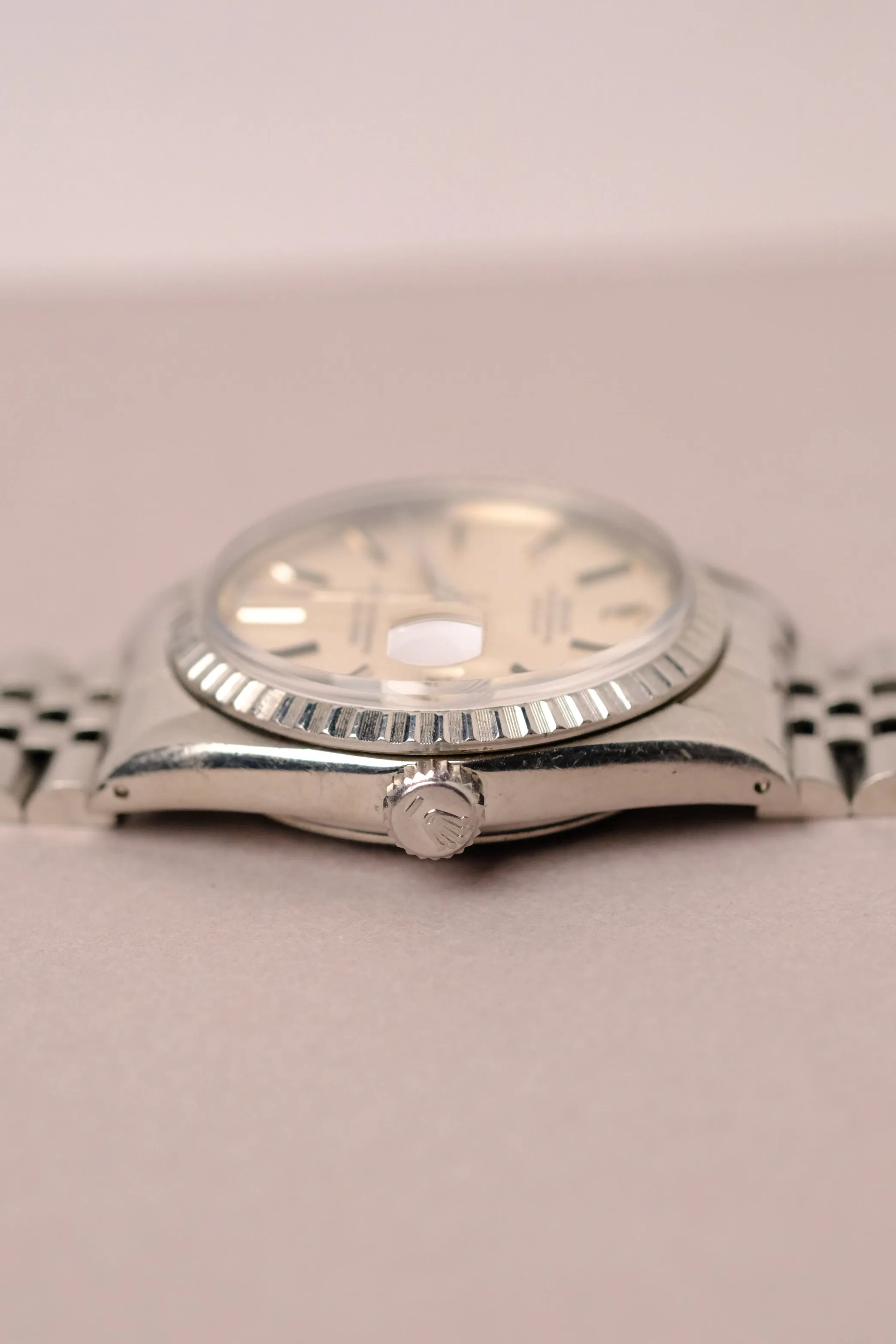 Rolex Datejust 16030 Silver Flat Dial w/Orange Patina - 1979