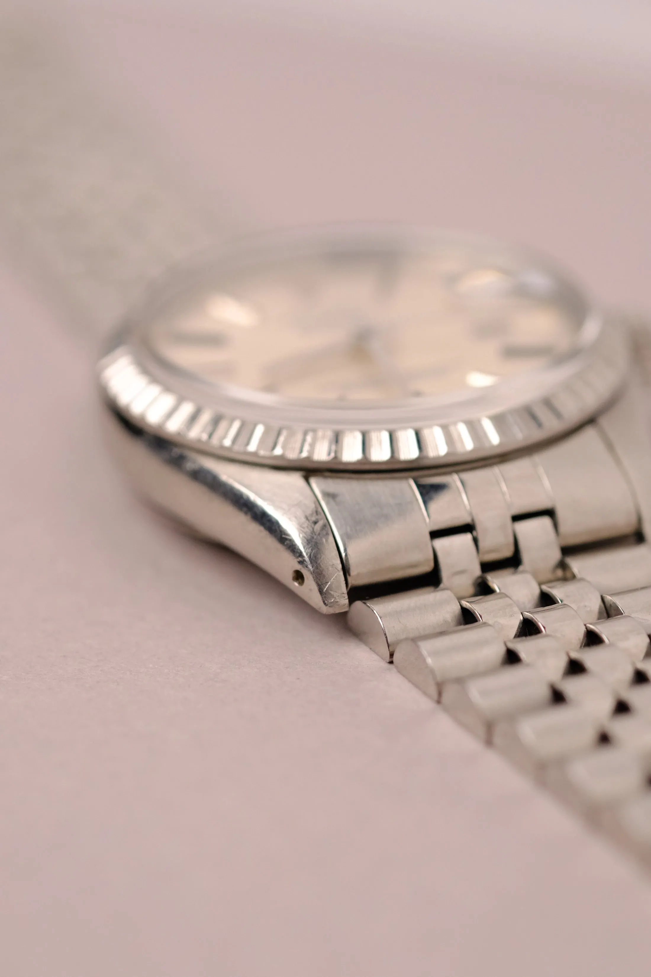 Rolex Datejust 16030 Silver Flat Dial w/Orange Patina - 1979