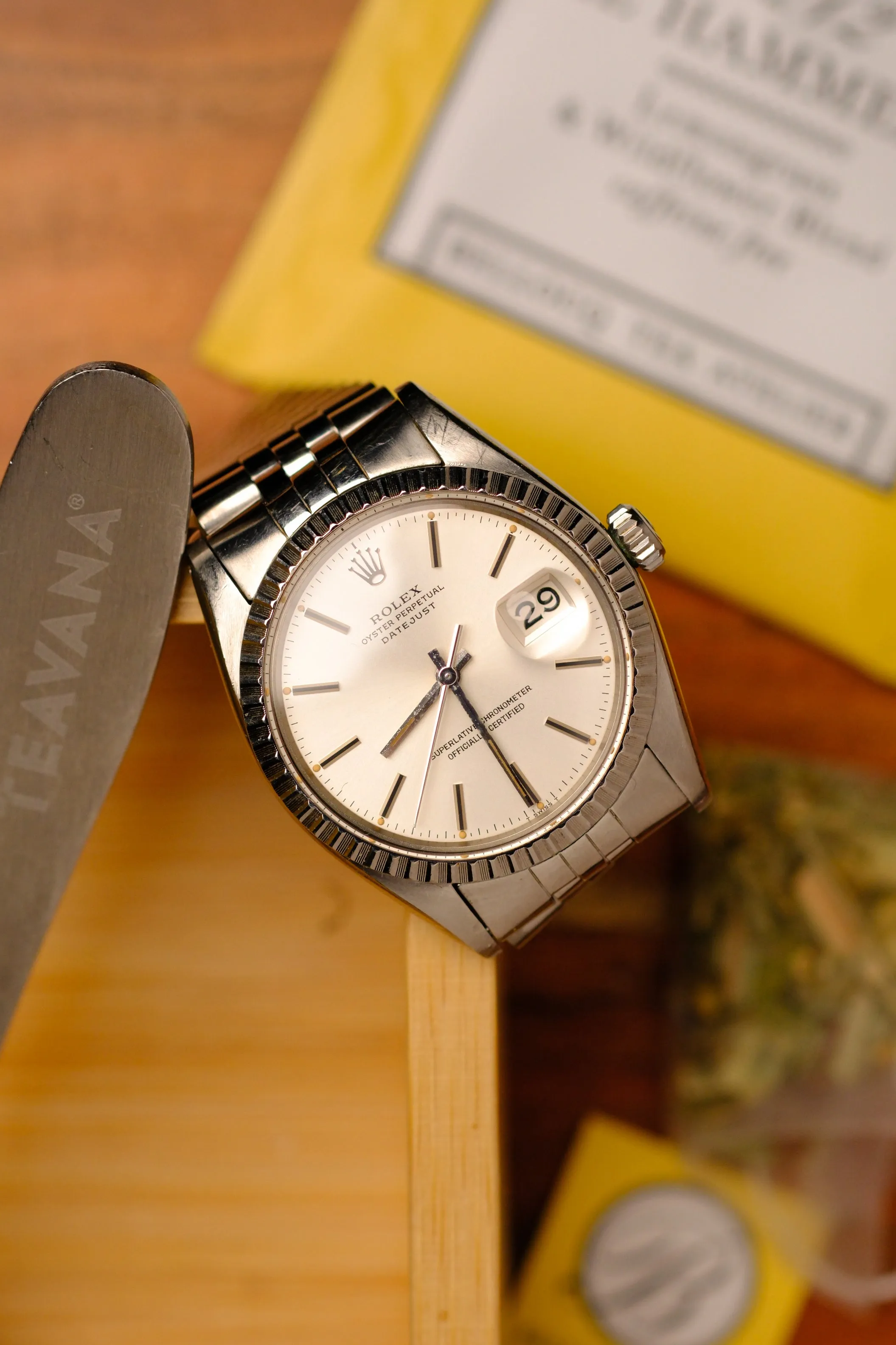 Rolex Datejust 16030 Silver Flat Dial w/Orange Patina - 1979