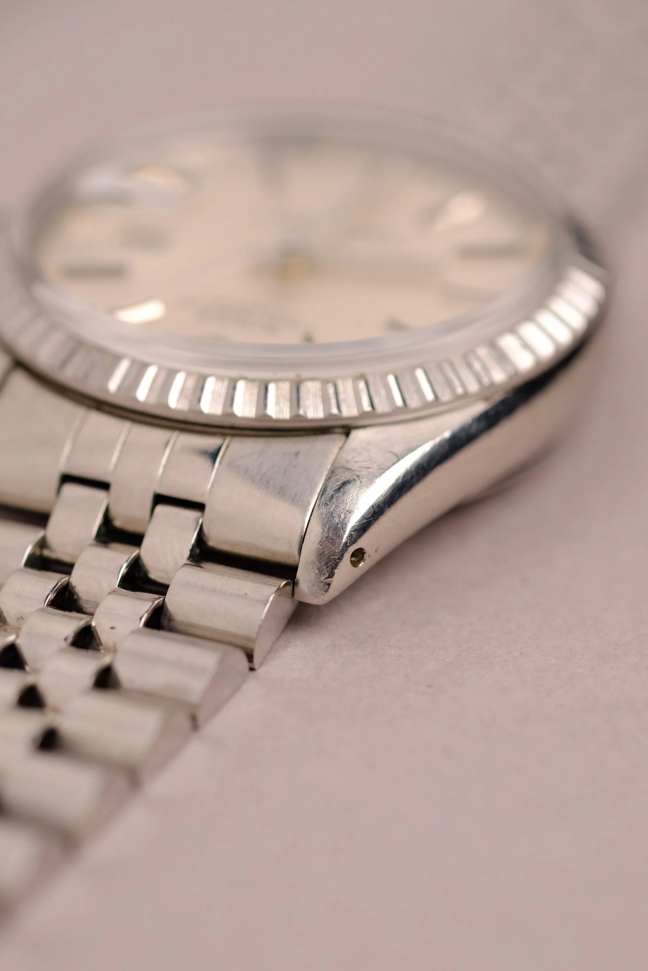 Rolex Datejust 16030 Silver Flat Dial w/Orange Patina - 1979