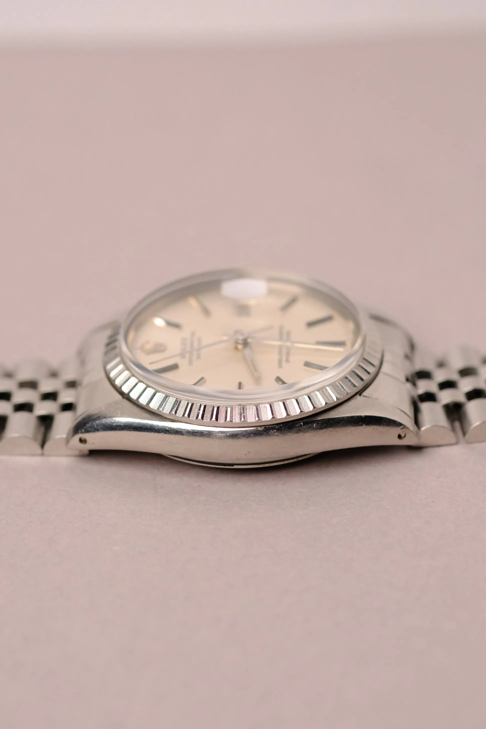Rolex Datejust 16030 Silver Flat Dial w/Orange Patina - 1979