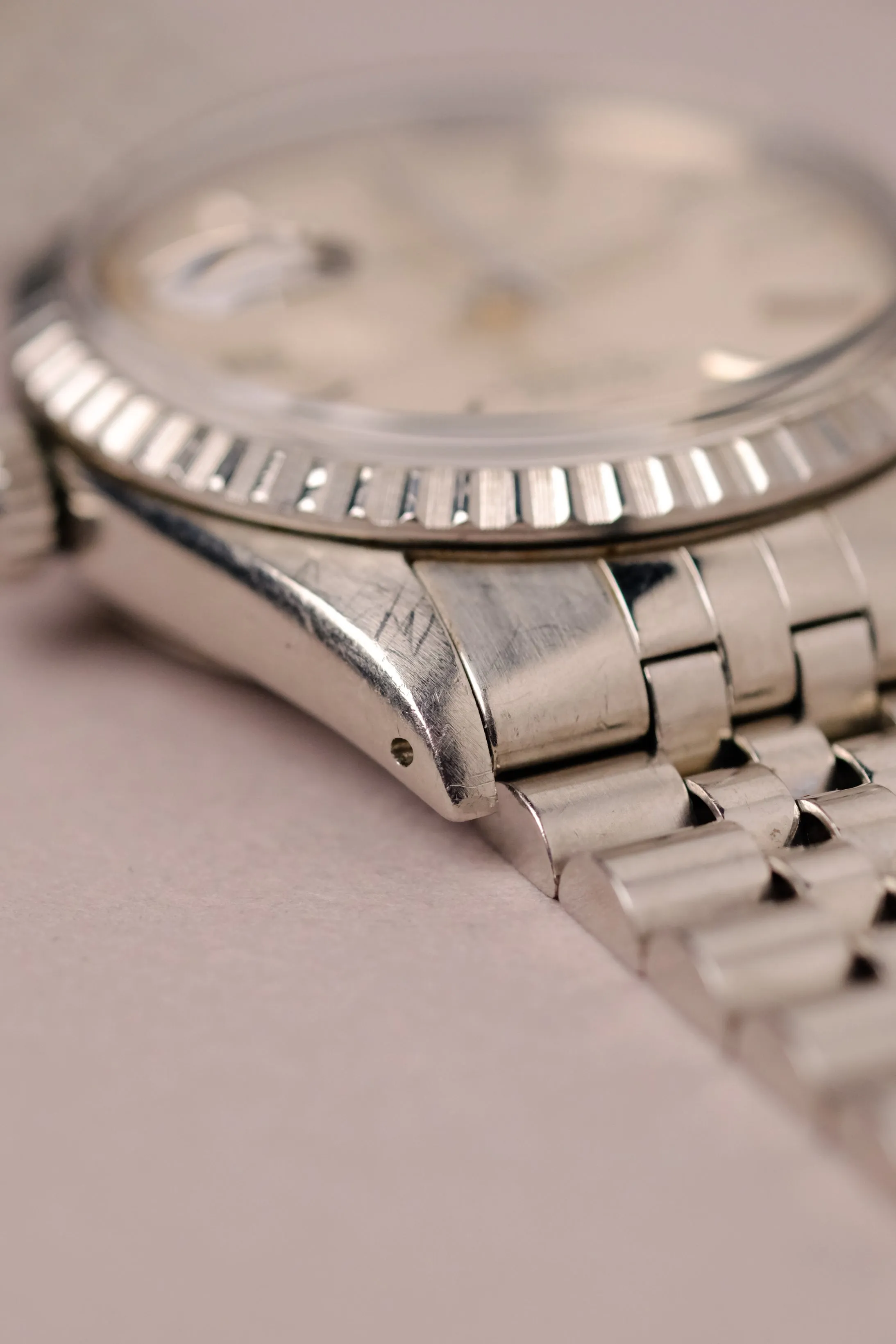 Rolex Datejust 16030 Silver Flat Dial w/Orange Patina - 1979