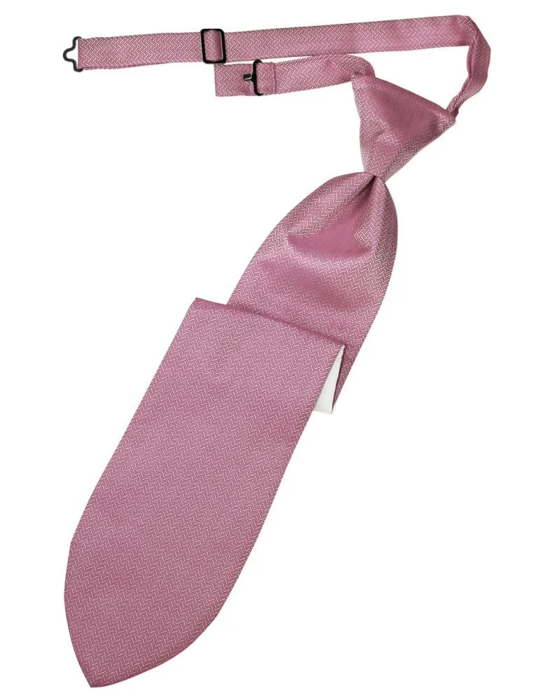 Rose Herringbone Kids Necktie