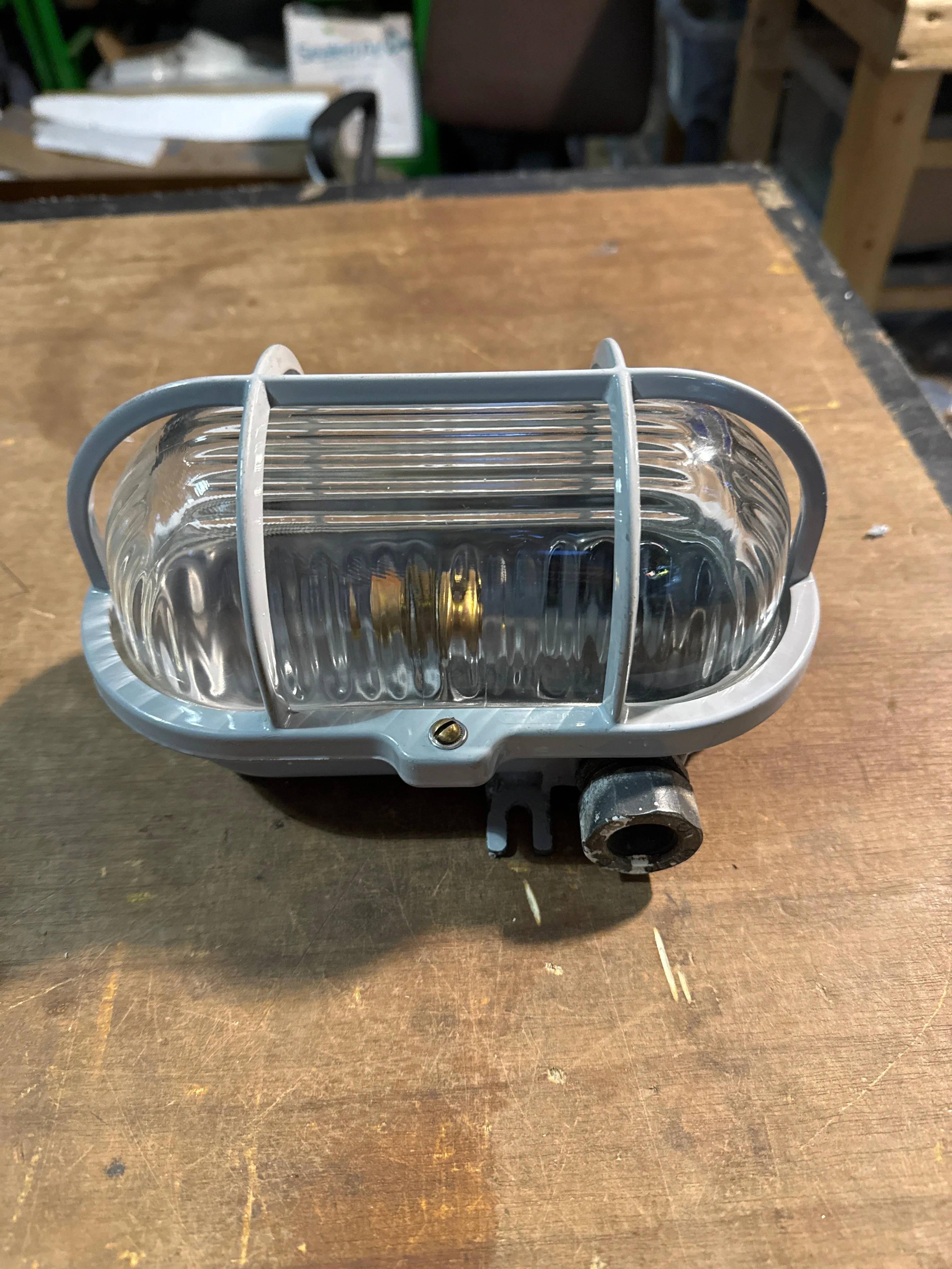 Salvaged Original Paint Aluminium oval Bulkhead