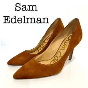 Sam Edelman Margie Tan Suede Leather HeelsSize 8