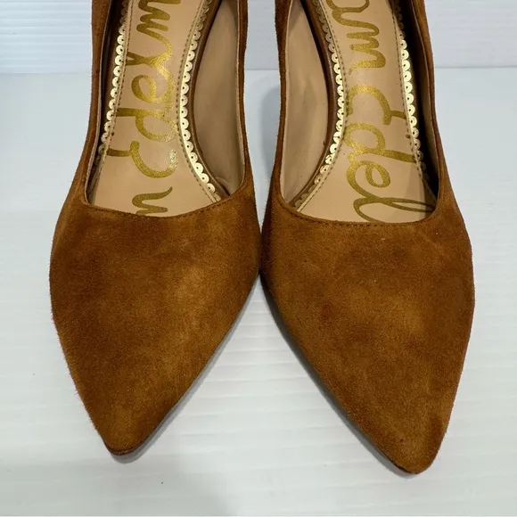 Sam Edelman Margie Tan Suede Leather HeelsSize 8