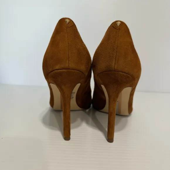 Sam Edelman Margie Tan Suede Leather HeelsSize 8