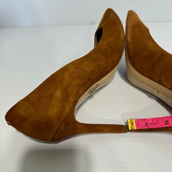 Sam Edelman Margie Tan Suede Leather HeelsSize 8