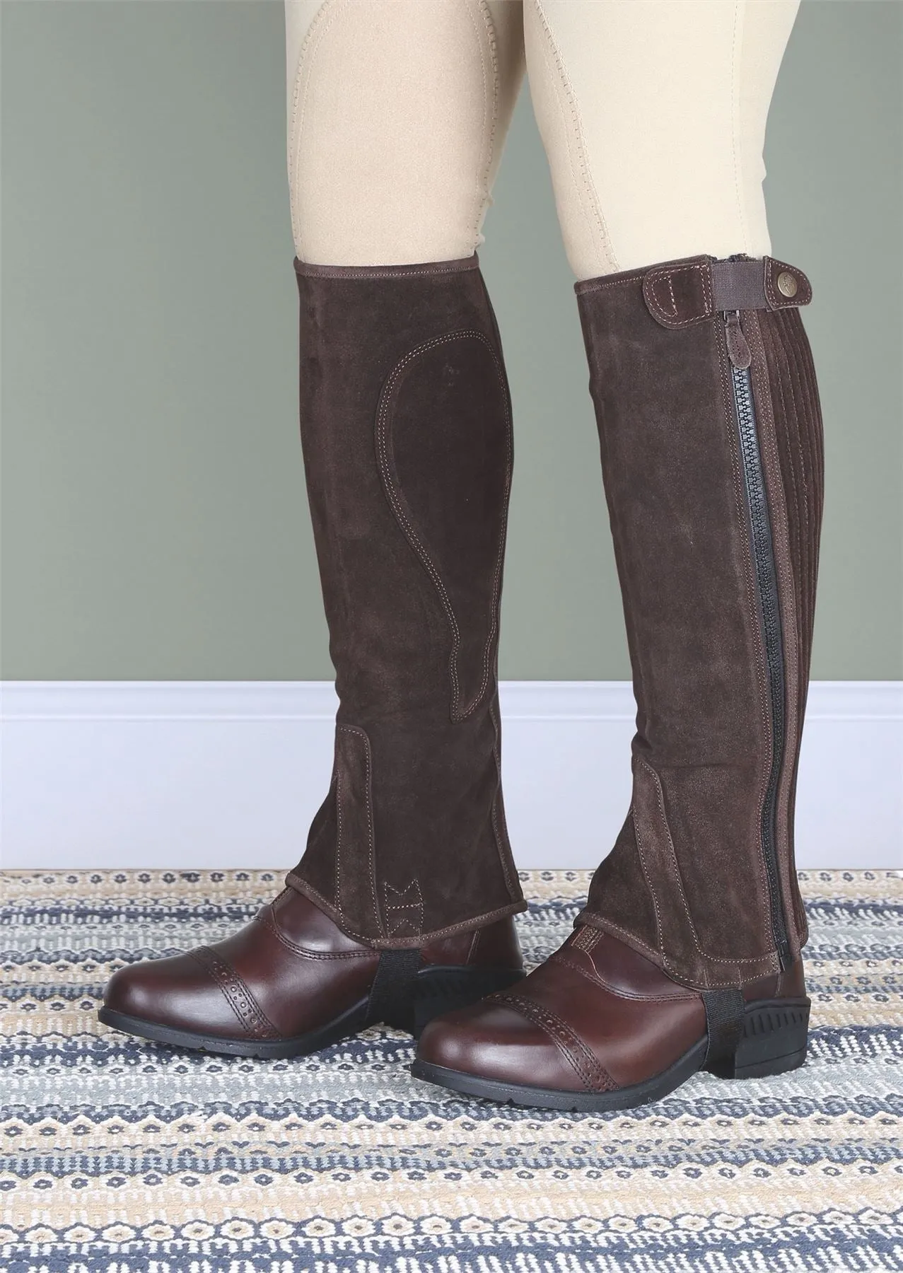 Shires Moretta Suede Half Chaps - Childs
