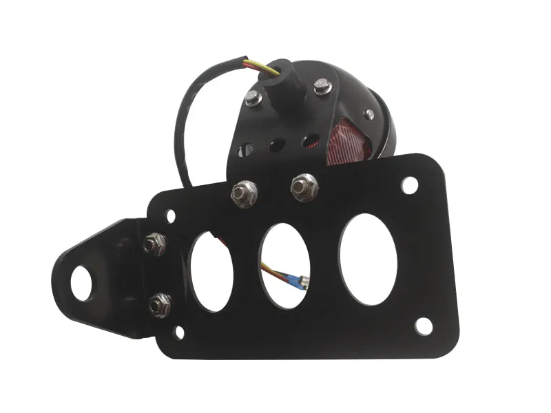 Side Mount License Plate Bracket Tail Light Fits Harley Chopper Bobber