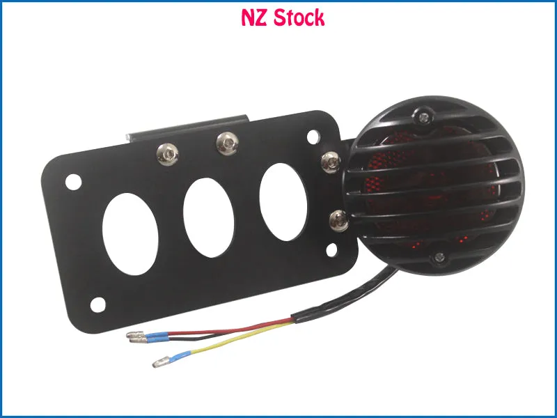 Side Mount License Plate Bracket Tail Light Fits Harley Chopper Bobber