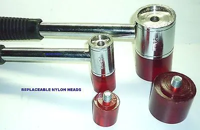 SOFT FACE HAMMER DOUBLE END NYLON 40 mm DIAMETER - BRAND NEW.