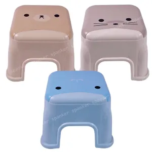 Spanker Set of 3 Non-Slip Durable Sitting Stools for Kids Toddler Suitable for Living Room Study Room Bathroom Sink Kitchen Multi-Color