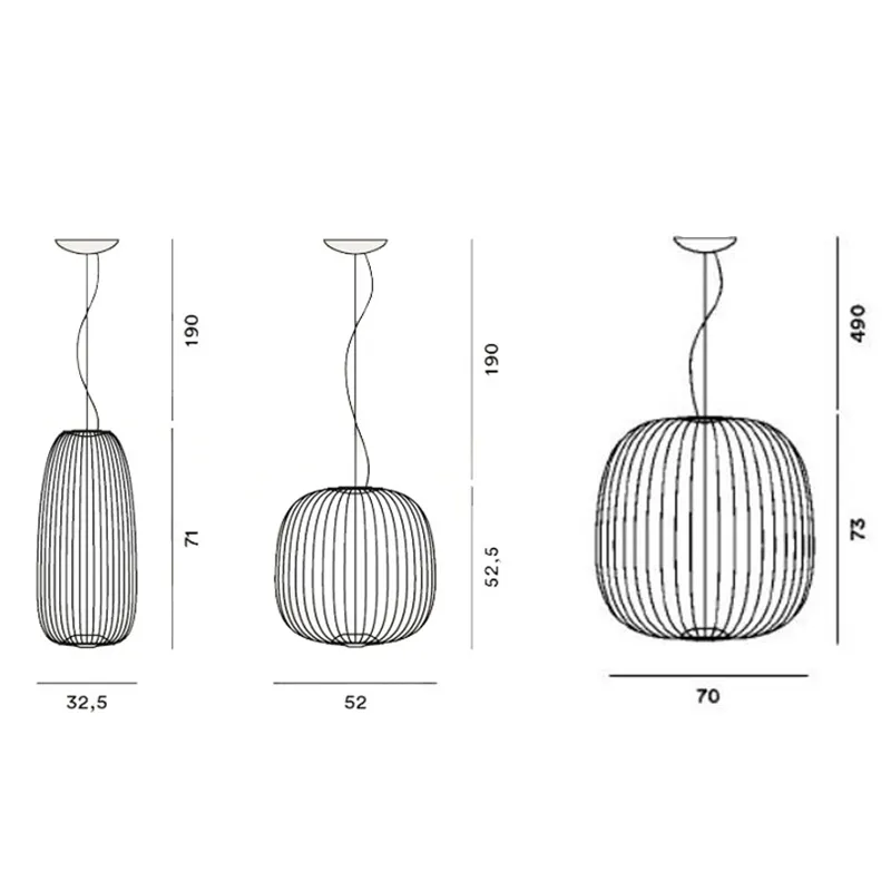 Spokes Latern Pendant Light