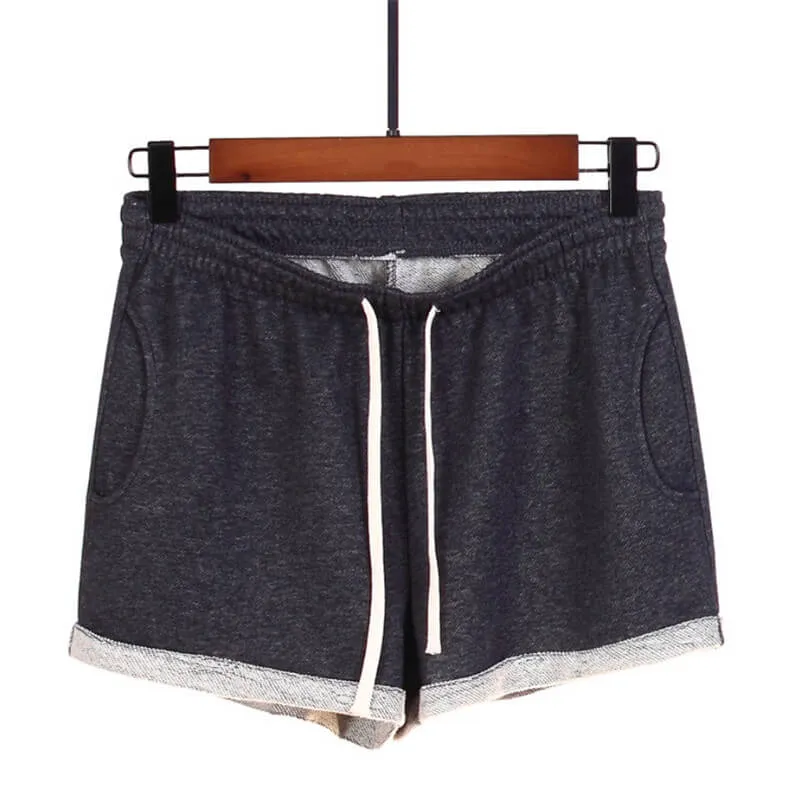Sporty Running Shorts With Pocket