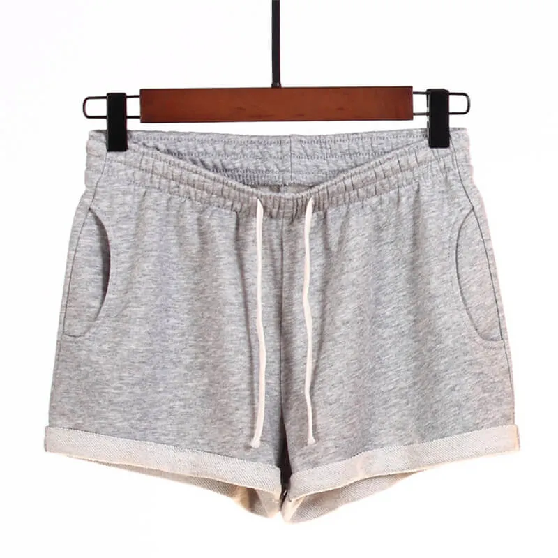 Sporty Running Shorts With Pocket
