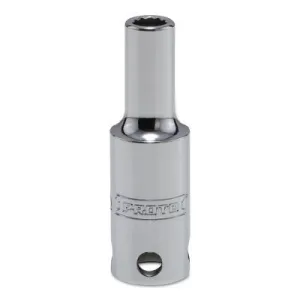 Stanley® Products Tether-Ready Drive Deep Sockets, 1/2 in Drive, 1 1/16 in, 1 5/8 in L, 12 Points, 5434-TT