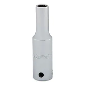 Stanley?? Products Tether-Ready Drive Deep Sockets, 1/2 in Drive, 3/8 in, 3 1/4 in L, 12 Points, 5312-TT