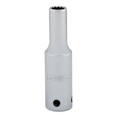 Stanley?? Products Tether-Ready Drive Deep Sockets, 1/2 in Drive, 3/8 in, 3 1/4 in L, 12 Points, 5312-TT