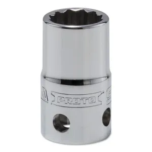 Stanley® Products Tether-Ready Drive Deep Sockets, 1/2 in Drive, 9/16 in, 1 1/2 in L, 12 Points, 5418-TT