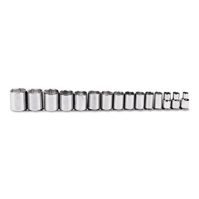 Stanley® Products Torqueplus 15 Piece Socket Sets, 1/2 in, 6 Point, 54110