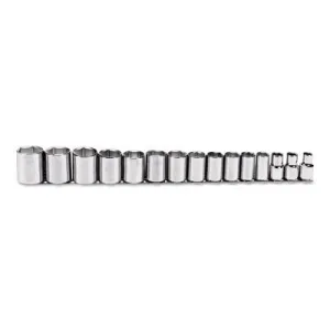 Stanley® Products Torqueplus 15 Piece Socket Sets, 1/2 in, 6 Point, 54110