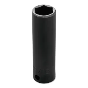 Stanley?? Products Torqueplus Deep Impact Sockets, 1 in Drive, 1 9/16 in Opening, 6 Points, 10025L