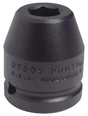 Stanley?? Products Torqueplus Impact Sockets, 1/2 in Drive, 1 9/16 in Opening, 6 Points, 7450H