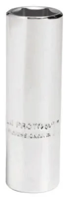 Stanley® Products Torqueplus Metric Deep Sockets 1/4 in, 1/4 in Drive, 12 mm, 6 Points, 4712LM