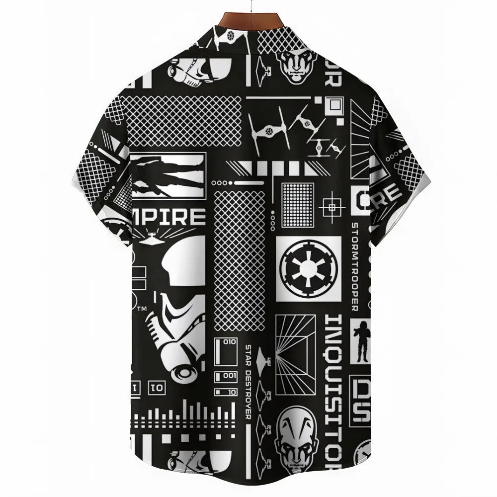 Star Casual Chest Pocket Short Sleeve Shirt 2309000430