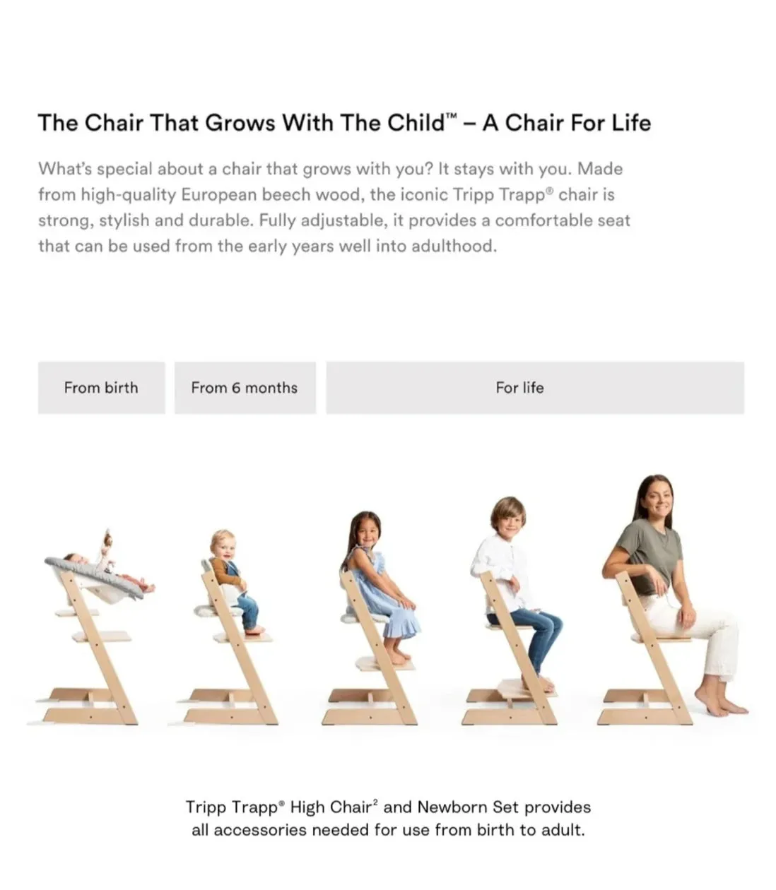 Stokke Tripp Trapp® High Chair² Complete   Newborn Set Bundle