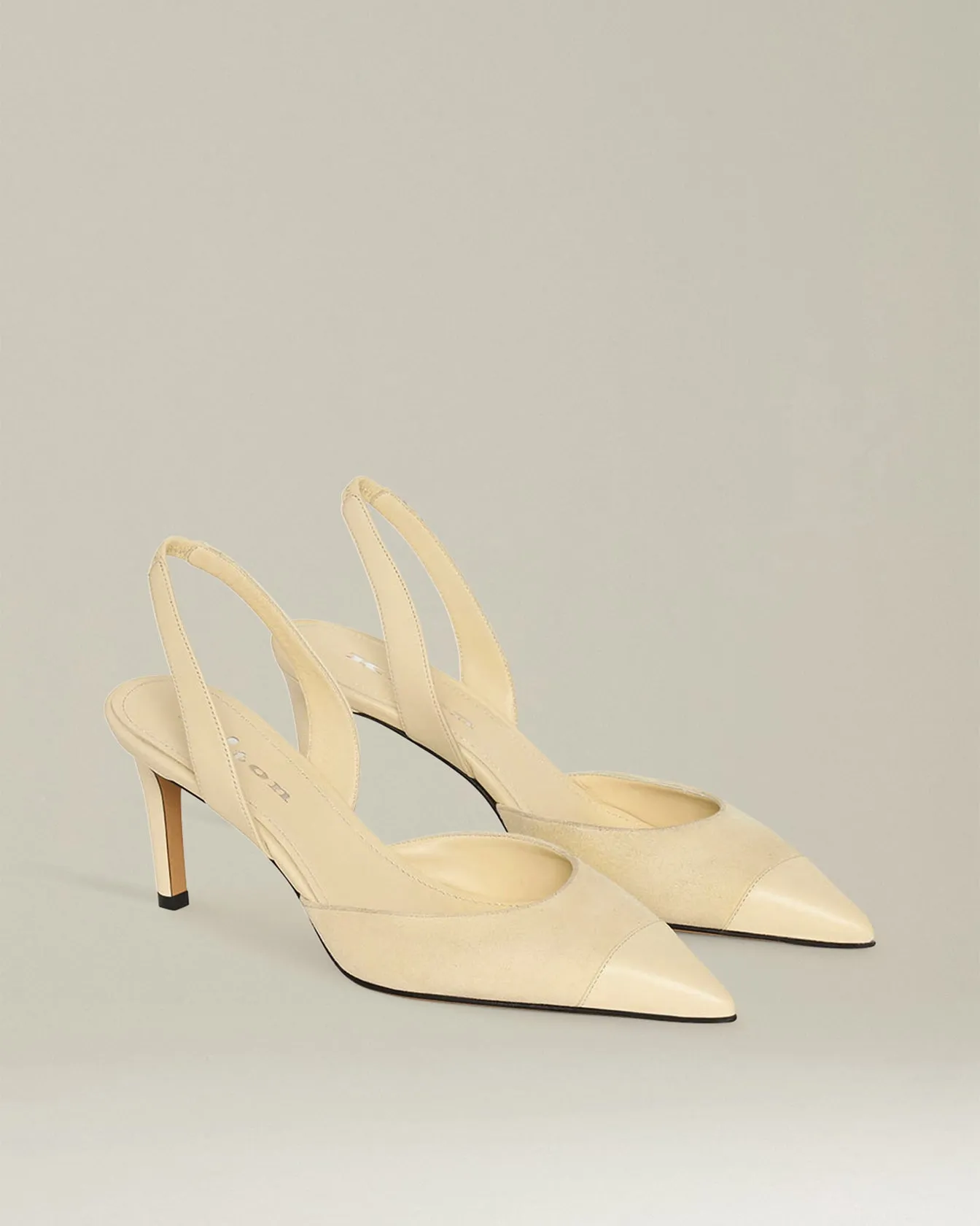 SUEDE SLINGBACK PUMPS