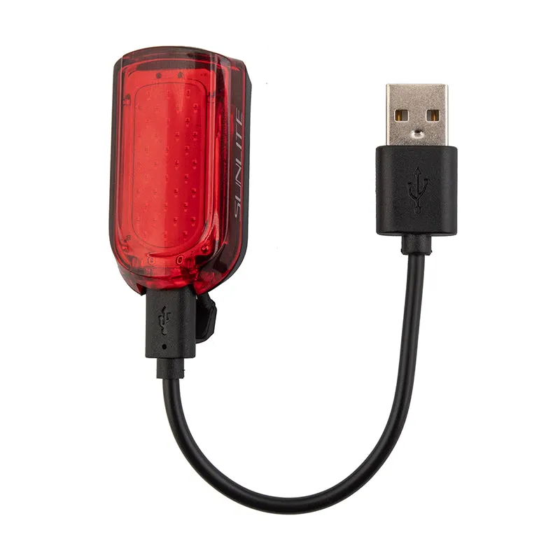 Sunlite Galaxy-Sport 20-Lumen USB Tail Light Black