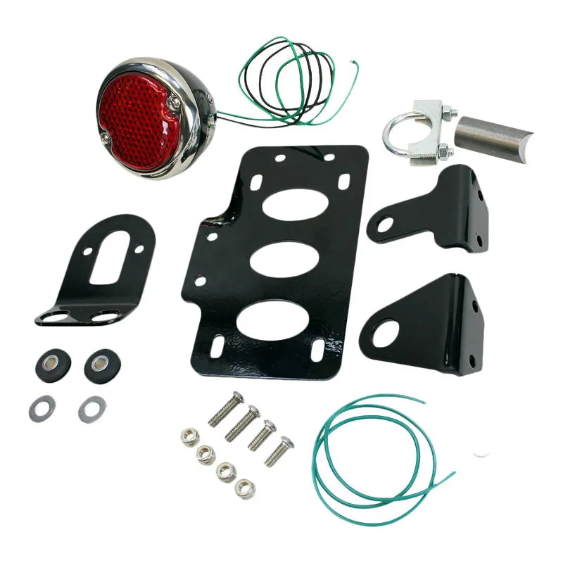 TC Bros. LED Black 33 Ford Replica Side Mount Tail Light/License Plate Bracket