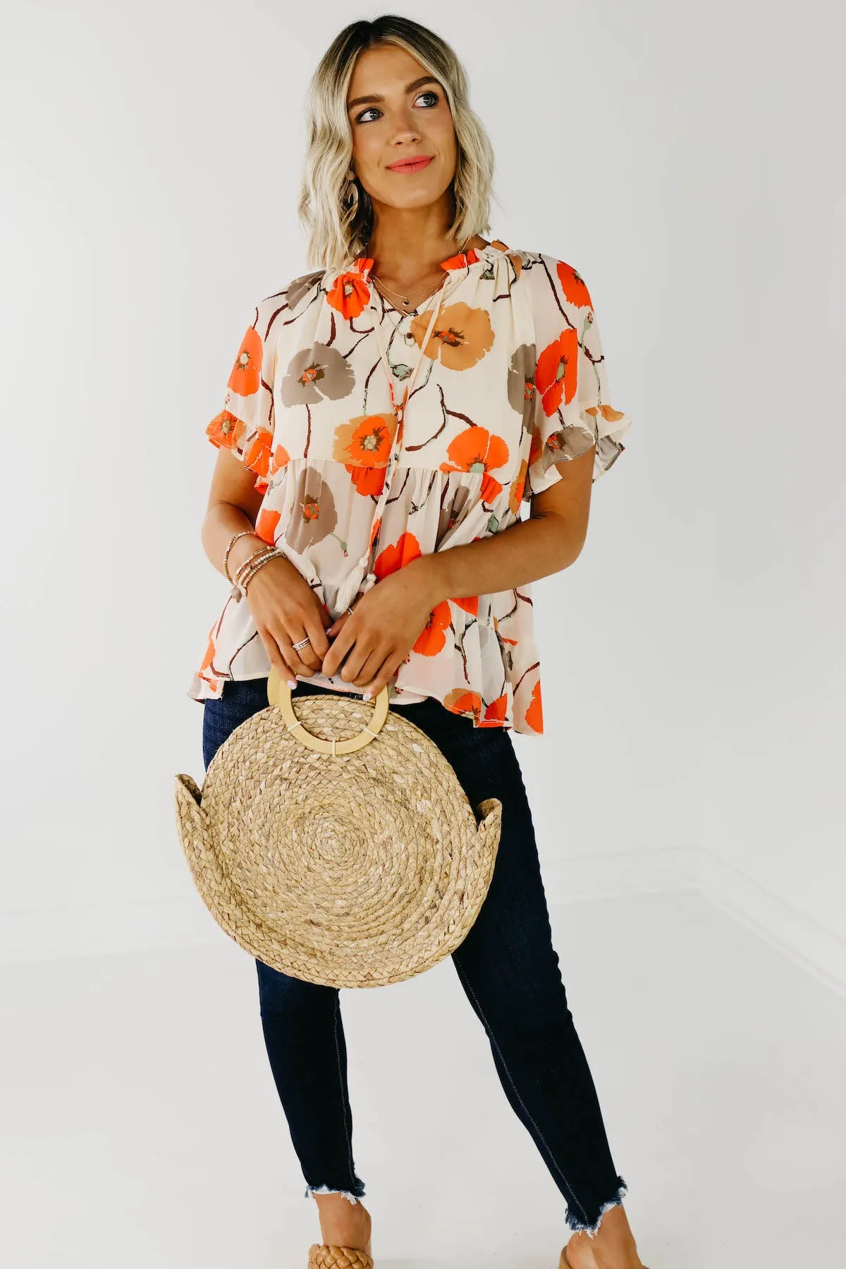 The Emmaline Round Woven Bag