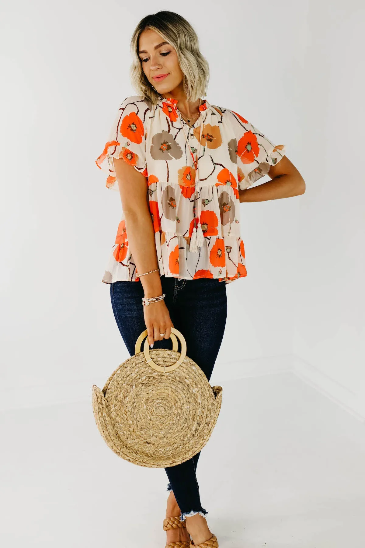 The Emmaline Round Woven Bag