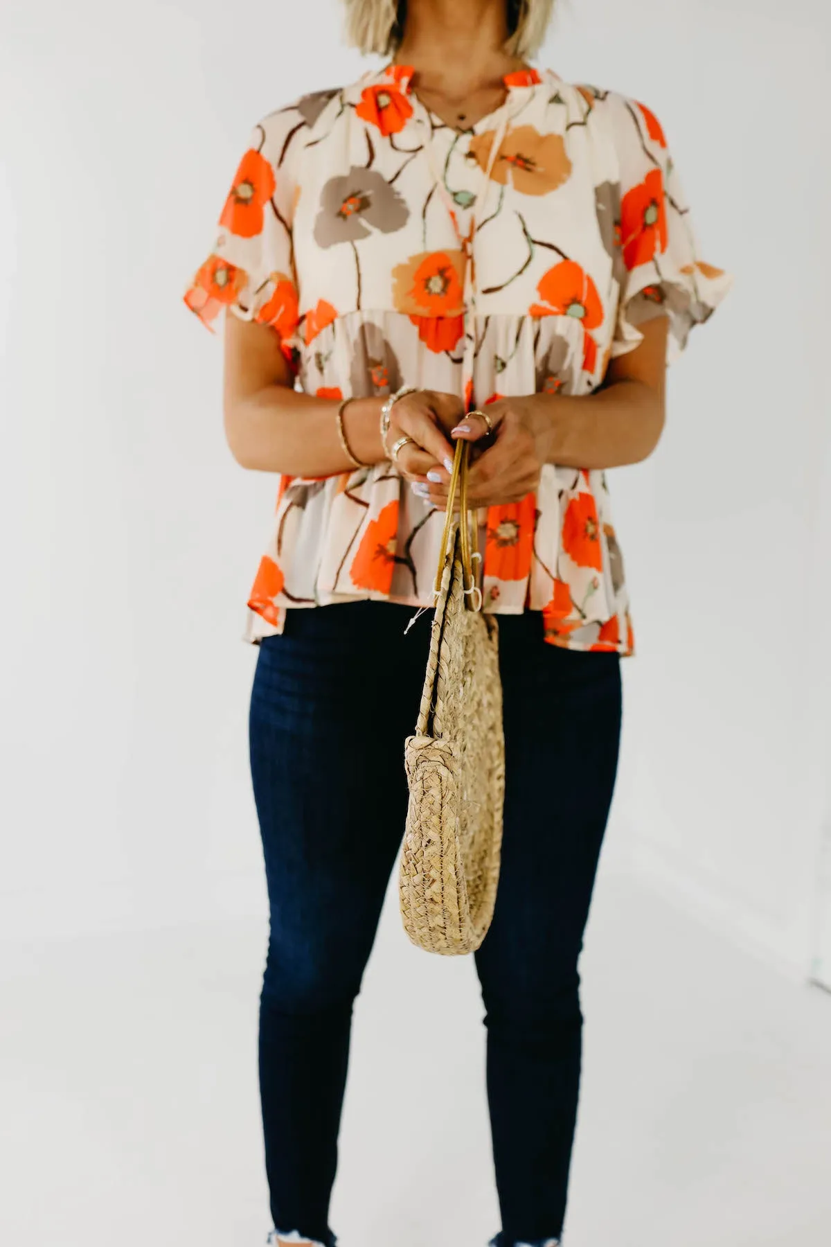The Emmaline Round Woven Bag