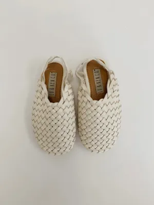 The Mykonos Woven Mule - Cream - BABY