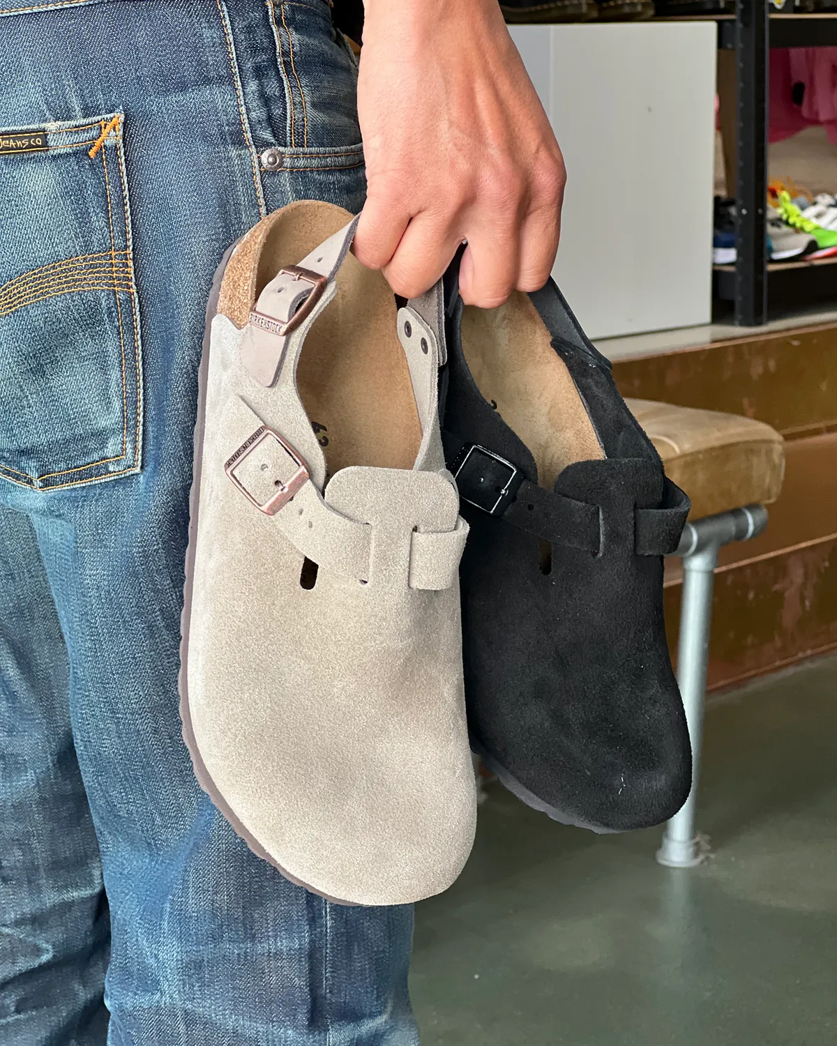 Tokio II Suede Suede Leather Narrow - black
