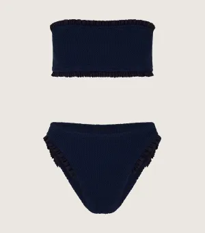 Tracey Frill Bikini - Navy