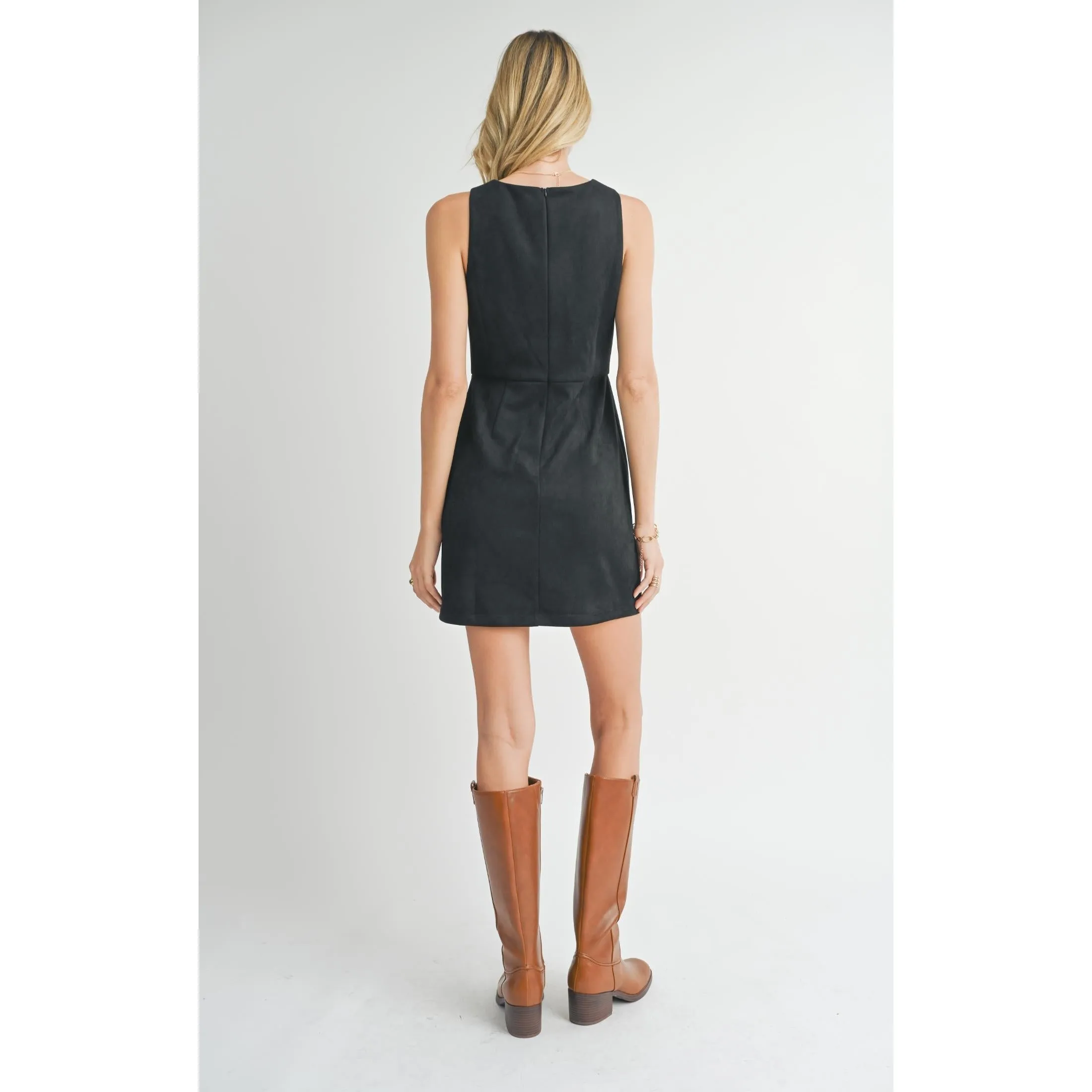 TUSCANY FAUX SUEDE MINI DRESS