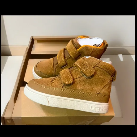 UGG Unisex Rennon II Weather Suede Waterproof Hook-&amp;-loop closure Hi-Top Sz 8