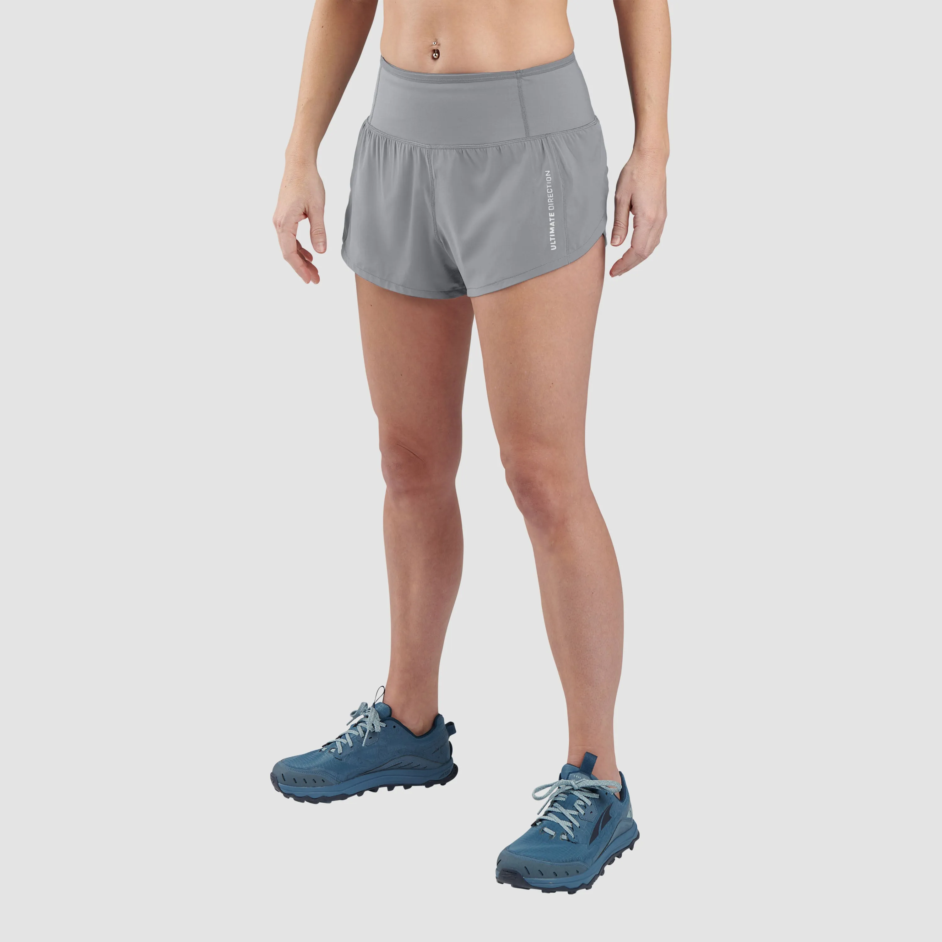 Ultimate Direction Women's Velum Short 2.5"- Gray