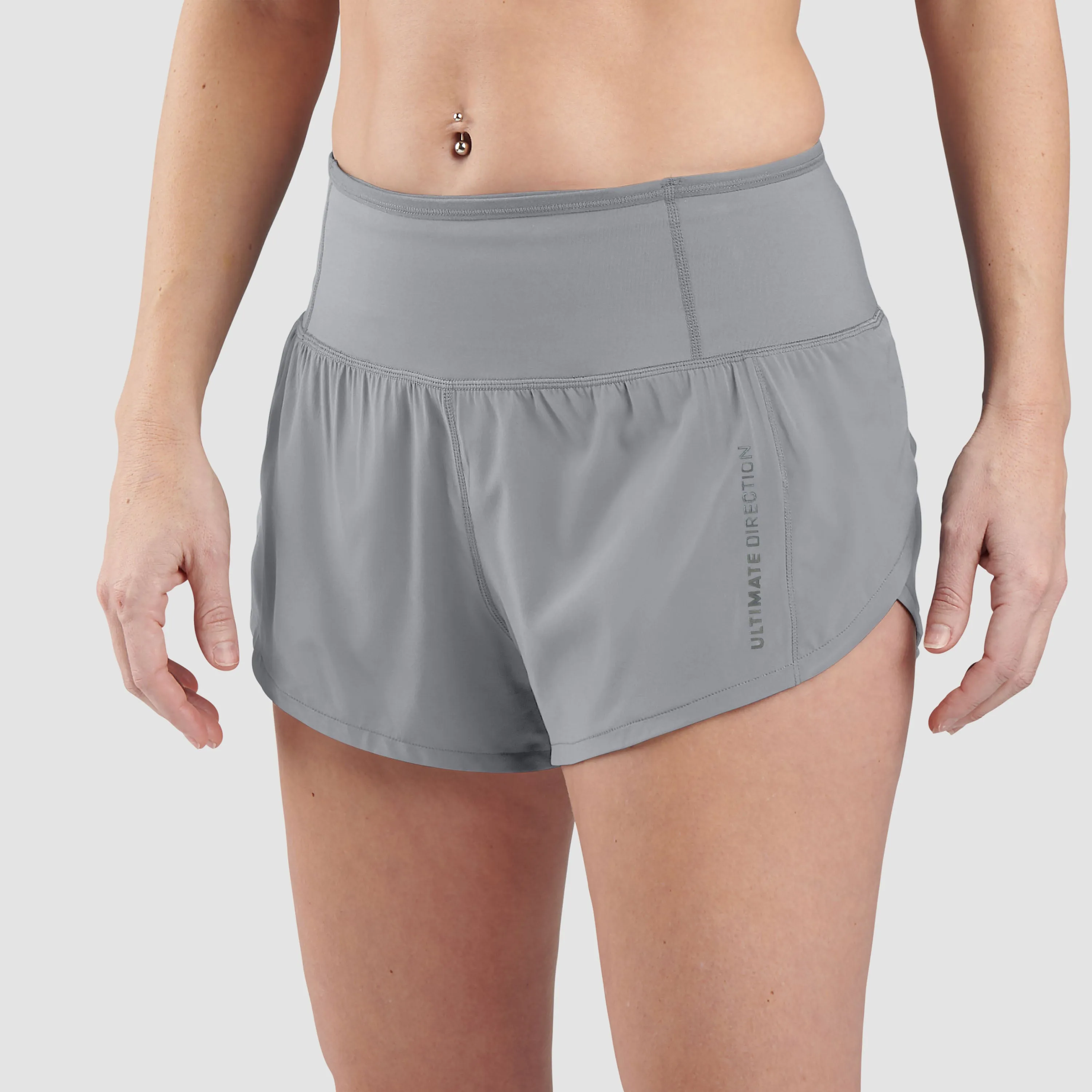 Ultimate Direction Women's Velum Short 2.5"- Gray