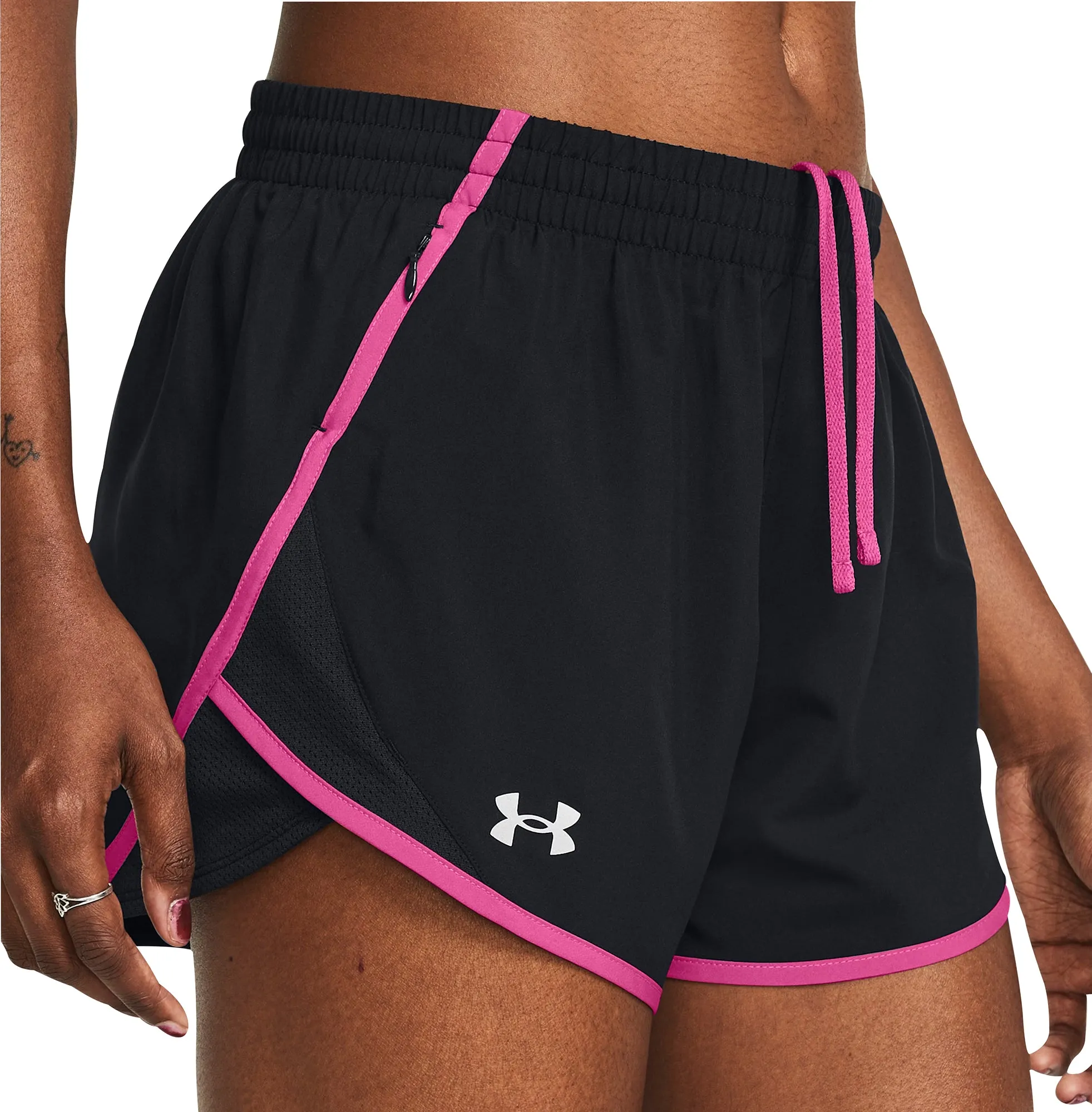 Under Armour Fly By 3 Inch Womens Running Shorts - Black
